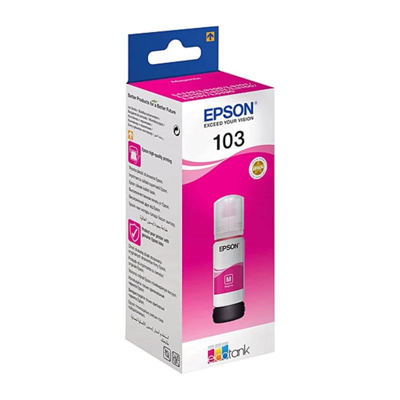 Epson 103 Magenta (T00S34A / C13T00S34A) EcoTank mürekkep şişesi