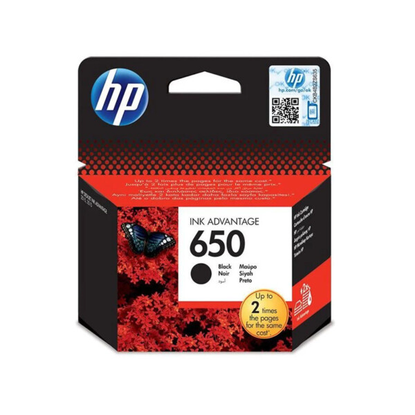 HP 650 Black Kartuş CZ101AE – Orijinal Siyah Mürekkep Kartuş - Tekno24Market