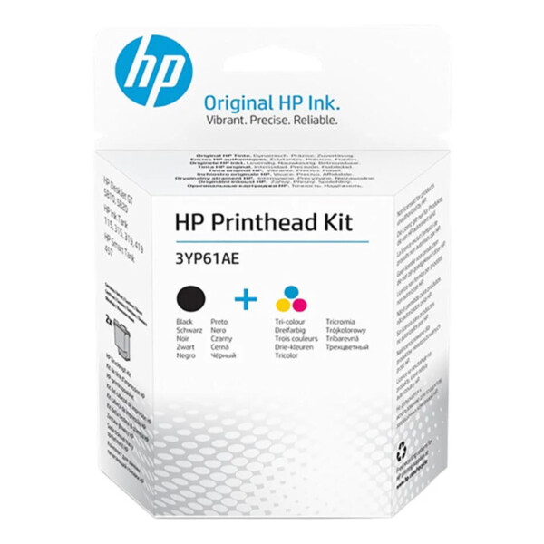 HP 3YP61AE Siyah ve Üç Renkli GT Baskı Kafası Takımı – Orijinal HP