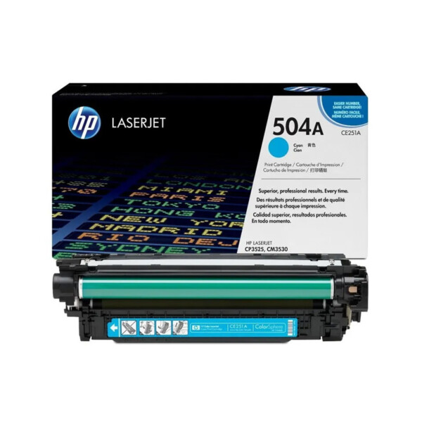 HP 504A Cyan Toner CE251A – 7.000 Sayfa Orijinal HP Toner