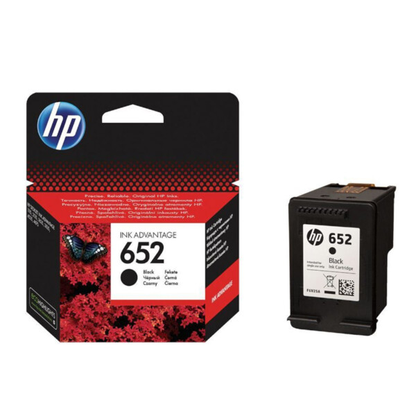 HP 652 Black Siyah Mürekkep Kartuşu F6V25AE