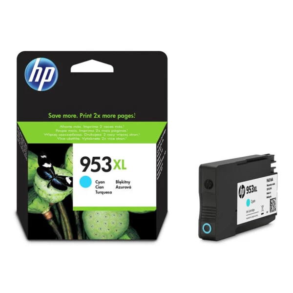 HP 953XL Cyan Mavi Yüksek Kapasite Kartuş F6U16AE