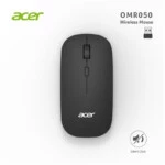 Acer OMR050 siyah kablosuz sessiz mouse – 2.4 GHz nano alıcı, ayarlanabilir DPI, hafif ve kompakt