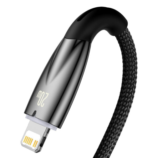 Baseus Glimmer Series 1 m 20 W USB-C to Lightning Örgülü Kablo – Hızlı Şarj & Veri