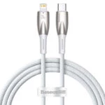 Baseus Glimmer Series 1 m 20 W USB-C to Lightning Örgülü Kablo – Hızlı Şarj & Veri