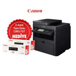 Canon MF237W Lazer Yazıcı – Çok Fonksiyonlu – Wi-Fi – Faks – 2 Toner Hediyeli