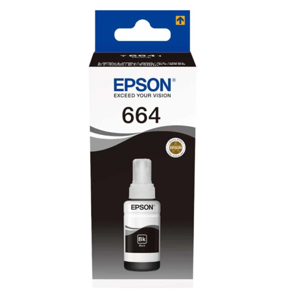 Epson T6641 Black Siyah Şişe Mürekkep T66414A – Orijinal Epson EcoTank Mürekkep