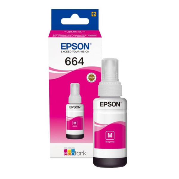 Epson T6643 Magenta Kırmızı Şişe Mürekkep T66434A – 70 ml Orijinal Epson Mürekkep