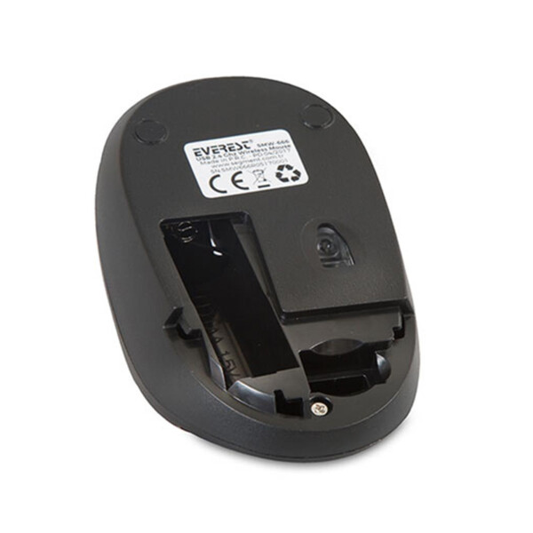 Everest SMW-666 Kablosuz Optik Mouse – 2.4 GHz, 1500 DPI, Nano Alıcı – Gümüş - Tekno24Market