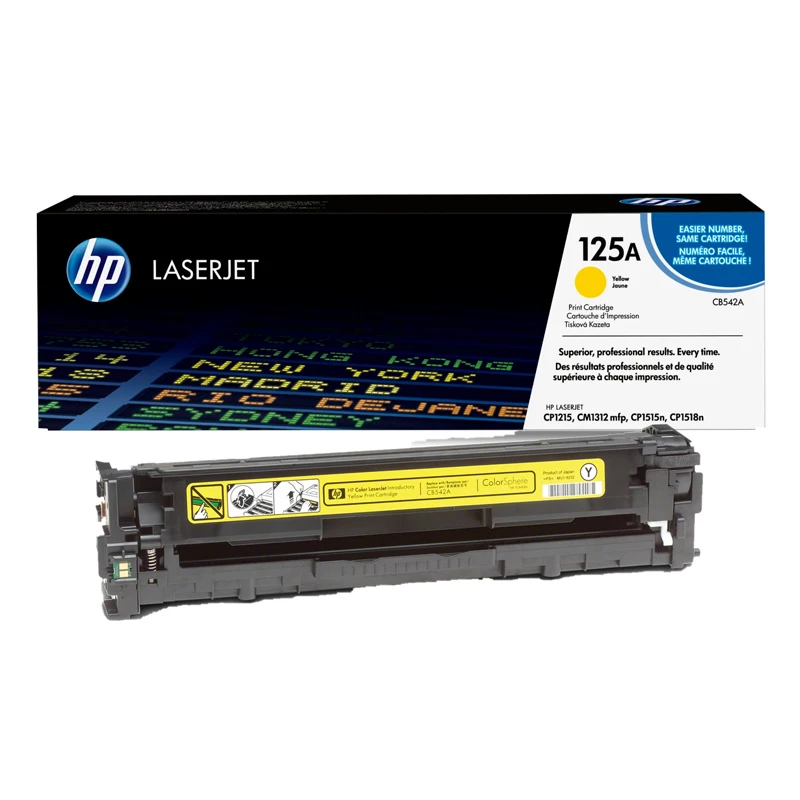 HP 125A Sarı Toner CB542A – Orijinal HP 1.400 Sayfa