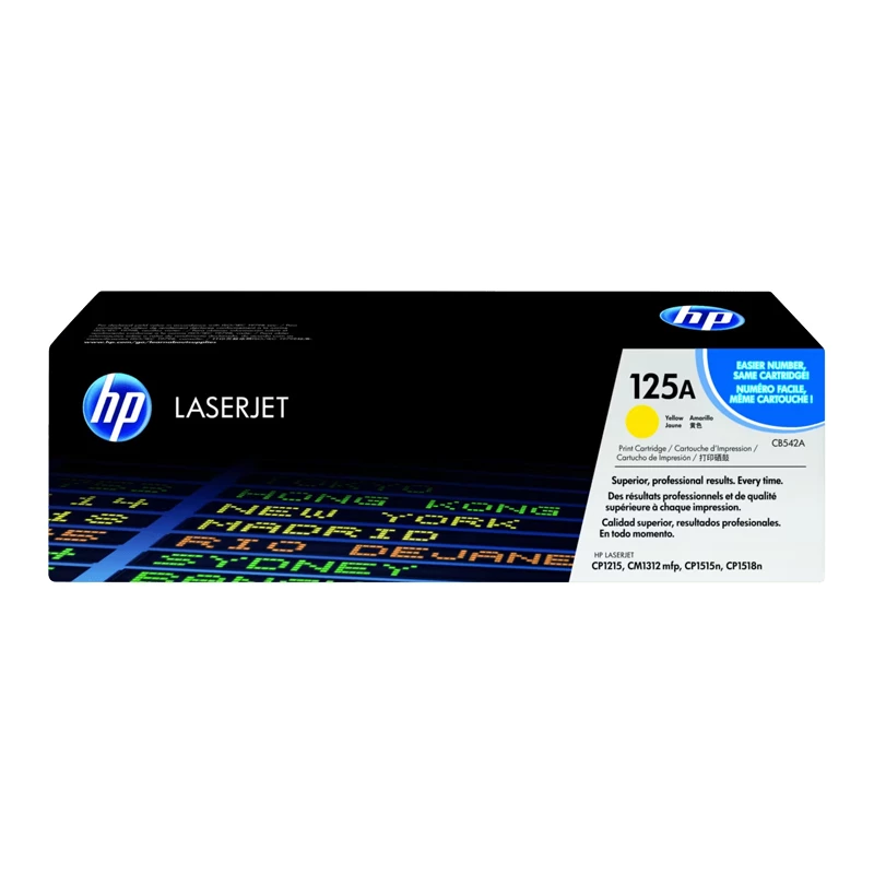 HP 125A Sarı Toner CB542A – Orijinal HP 1.400 Sayfa