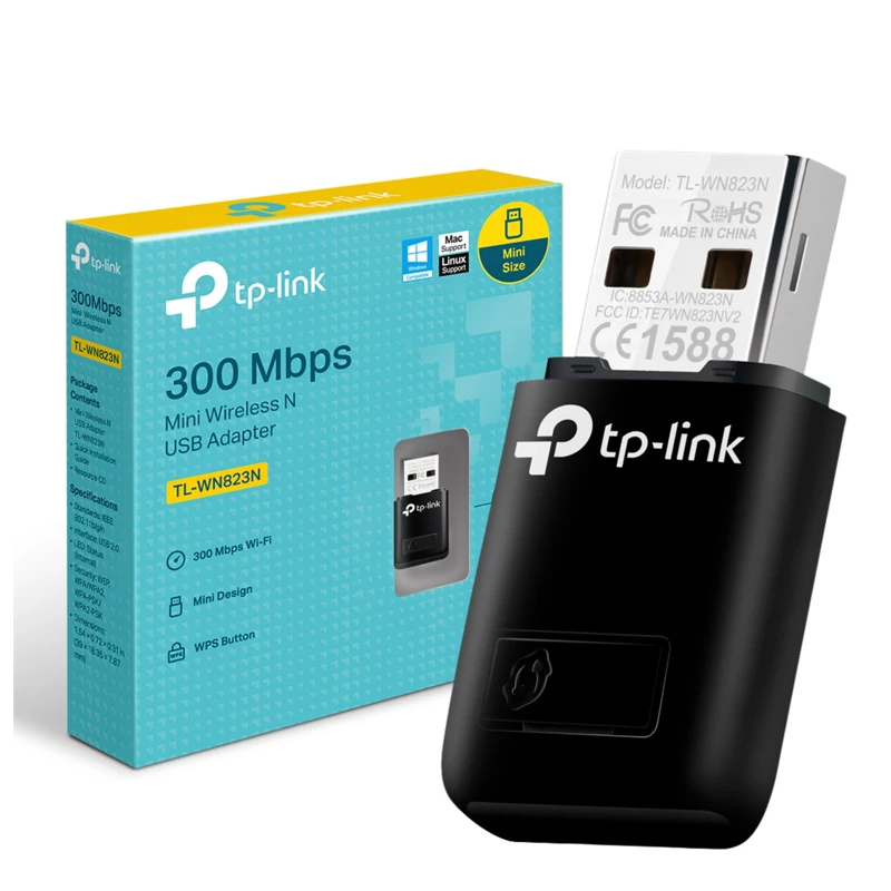 TP-Link TL-WN823N 300 Mbps mini kablosuz USB adaptör – kompakt, taşınabilir ve hızlı Wi-Fi bağlantısı sağlayan cihaz
