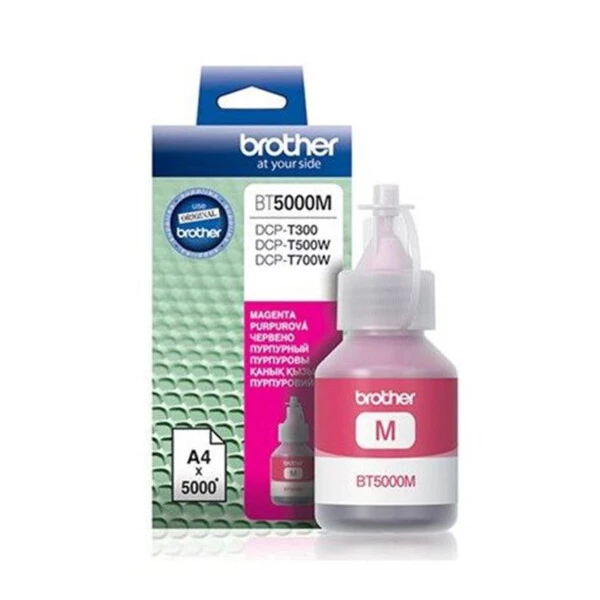 Brother BT5000M Magenta Kırmızı 5.000 Sayfa Şişe Mürekkep