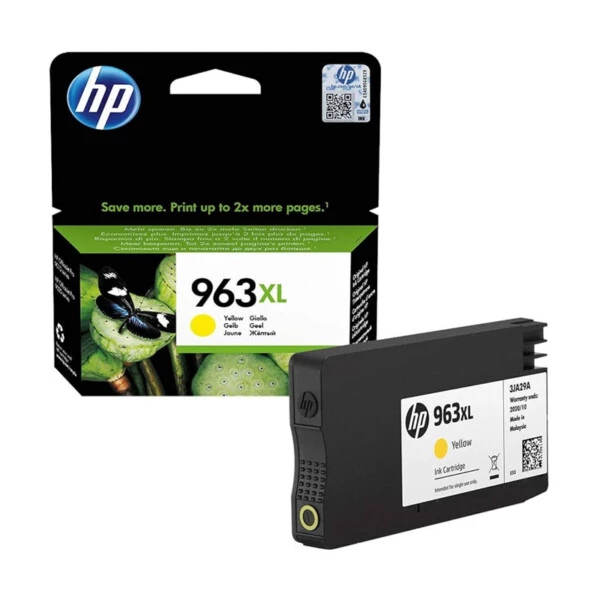 HP 963XL Yellow Sarı Kartuş 3JA29A – Yüksek Kapasiteli HP Mürekkep Kartuşu