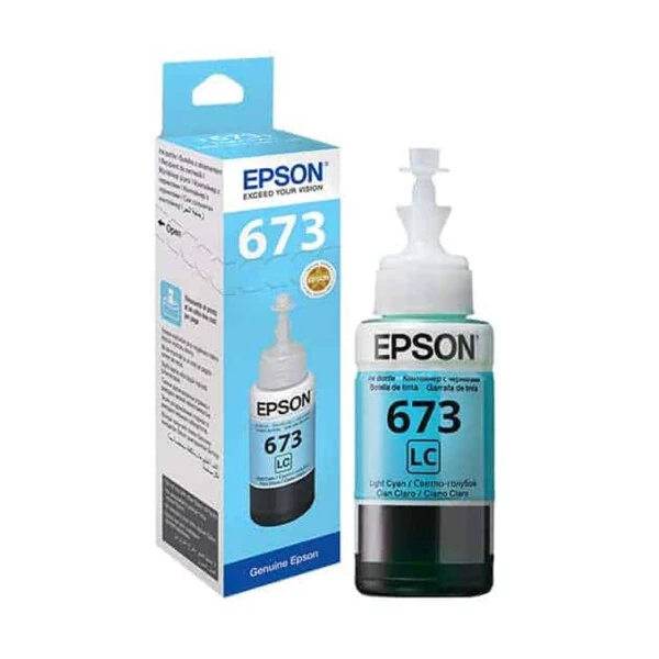 Epson T6735 Light Cyan Açık Mavi Şişe Mürekkep T67354A