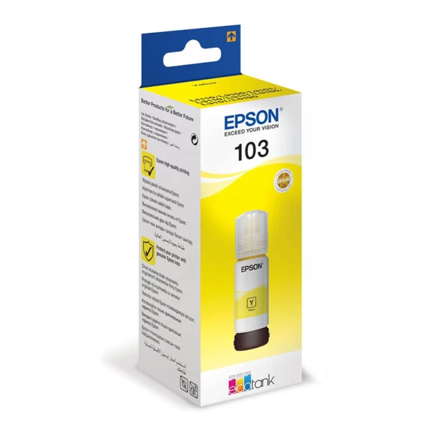 Epson 103 Yellow Sarı Şişe Mürekkep T00S44A