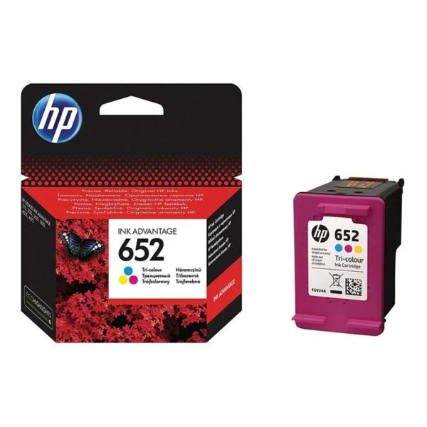 HP 652 Color Renkli Kartuş F6V24AE Orijinal HP Mürekkep