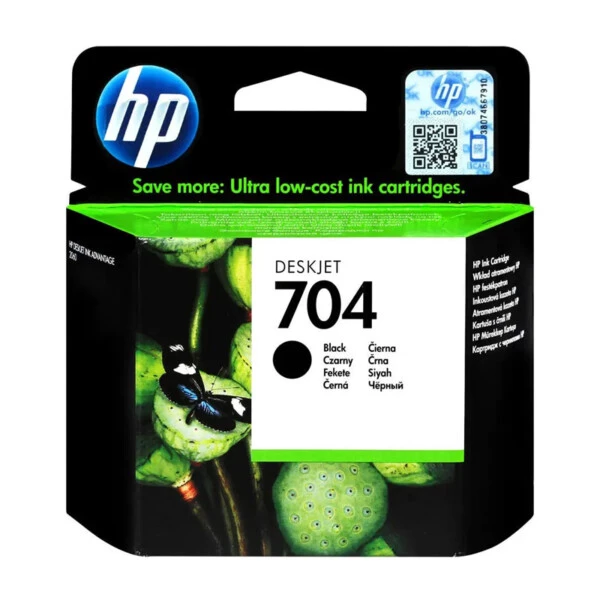 HP 704 Black Siyah Kartuş CN692AE Orijinal HP Mürekkep