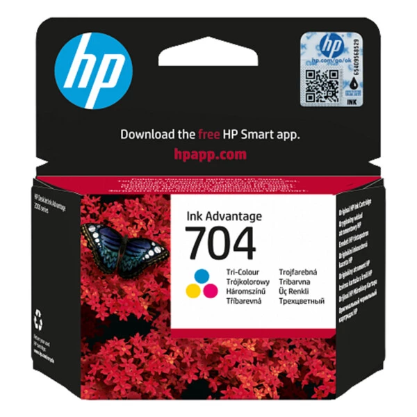 HP 704 Color Renkli Kartuş CN693AE Orijinal HP Mürekkep