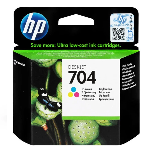 HP 704 Color Renkli Kartuş CN693AE Orijinal HP Mürekkep