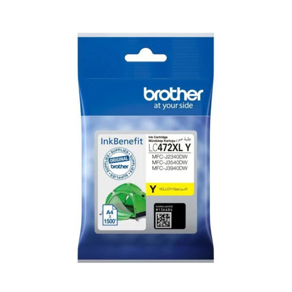 Brother LC472XLY Yellow Sarı Kartuş 1.500 Sayfa Orijinal Brother