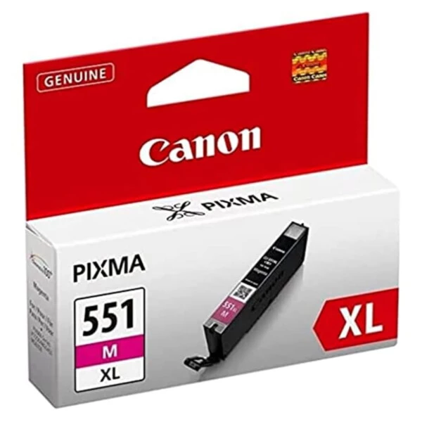 Canon CLI-551XL M Magenta Kırmızı Yüksek Kapasiteli Mürekkep Kartuş Orijinal Canon