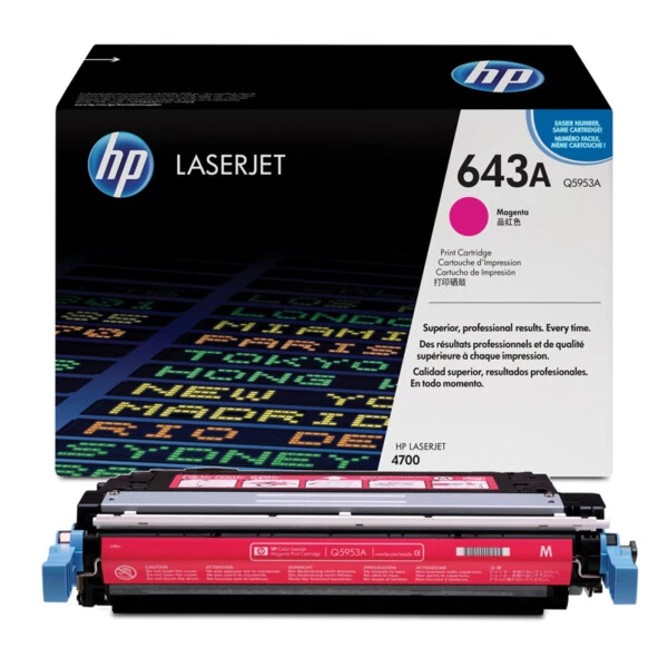 HP 643A Q5953A Magenta Kırmızı Toner Orijinal HP ColorSphere