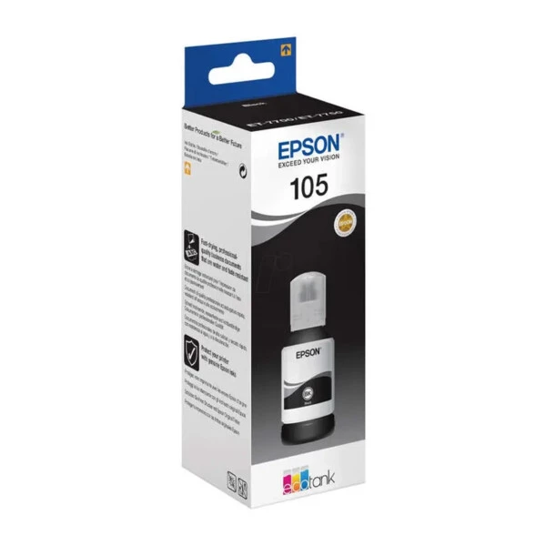 Epson 105 Black Siyah Şişe Mürekkep T00Q140