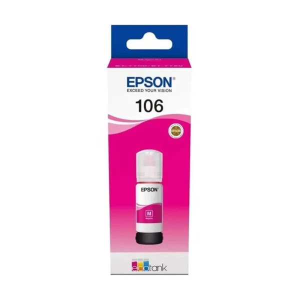 Epson 106 Magenta Kırmızı Şişe Mürekkep T00R340