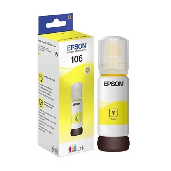 Epson 106 Yellow Sarı Şişe Mürekkep T00R440