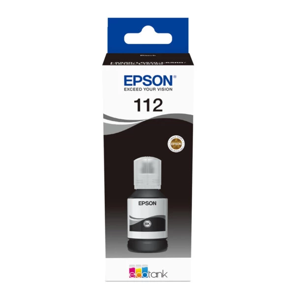 Epson 112 Black Siyah Şişe Mürekkep C13T06C14A