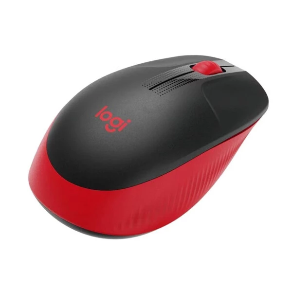 Logitech M191 Kırmızı Kablosuz Mouse 910-005910 – Ergonomik Tam Boy Mouse - Tekno24Market