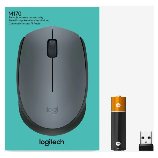 Logitech M170 910-004642 Kablosuz Mouse Siyah-Gri