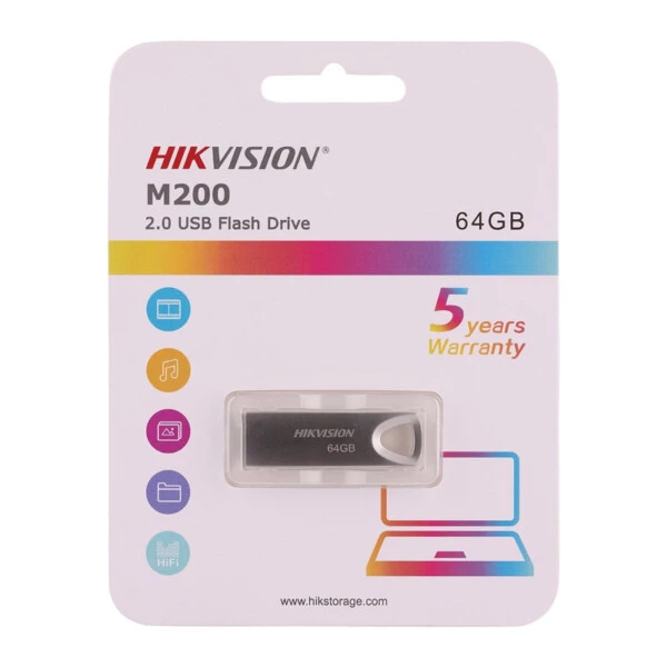 Hikvision 64GB USB2.0 HS-USB-M200/64G Metal Flash Bellek