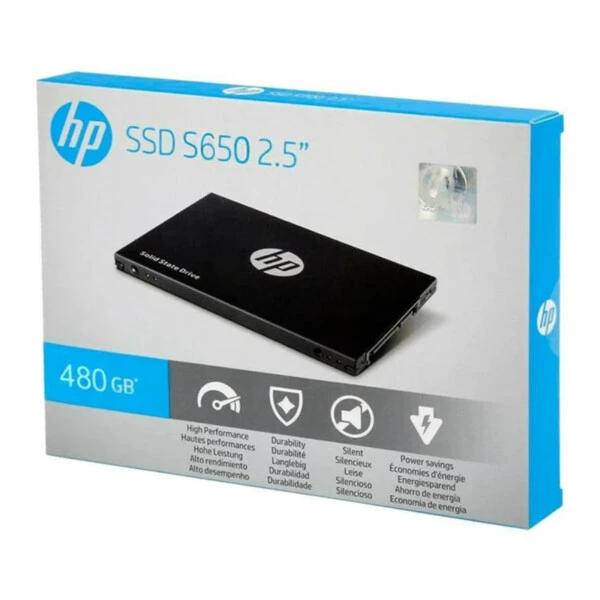 HP 480GB 345M9AA 2.5” SATA SSD S650 Serisi
