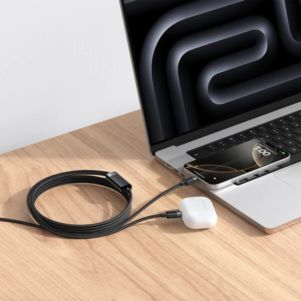 Mcdodo CA-2630 36W USB-C to Lightning Şarj & Data Kablosu Siyah