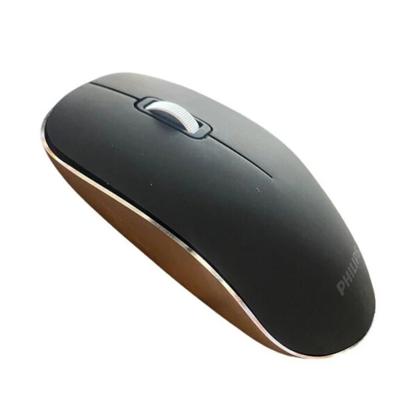 Philips SPK7323/93 Black and Gold Kablosuz Sessiz Optik Mouse