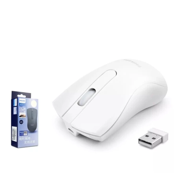 Philips SPK7211WSC Beyaz Kablosuz Sessiz Şarjlı Optik Mouse