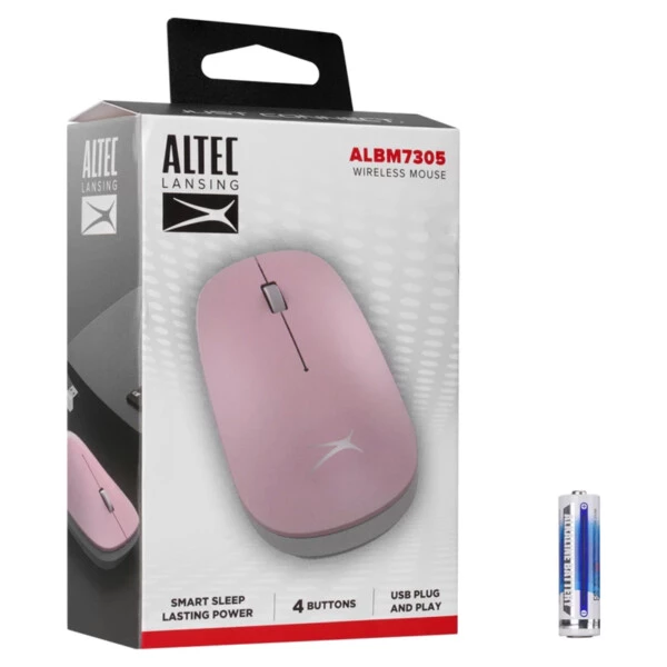 Altec Lansing ALBM7305 Pembe Kablosuz Mouse