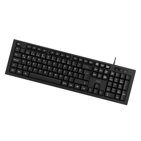 AOC KB130B/38 Siyah USB Türkçe Kablolu Klavye