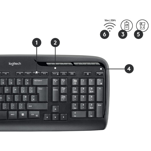 Logitech MK330 Kablosuz Klavye Mouse Set